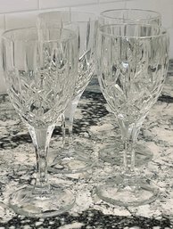 Set Of 4 GORHAM White Wine Glasses