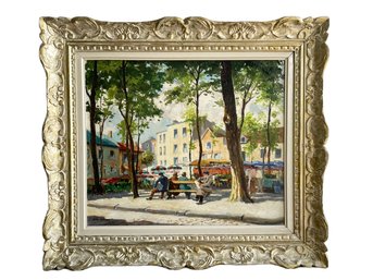 A Vintage Oil On Canvas, Plein Air Painting, Alex Lefort (Continental School, 20th Century)