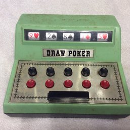 Vintage 1971 Electronic Battery Operated Hand Held Poker Game - K