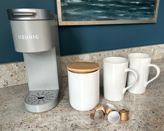 Keurig Coffee Maker (Never Used) And Accessories