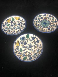 Set Of Three Jerusalem Style Plates