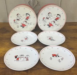 3 Sets Of Peanuts Desert Plates