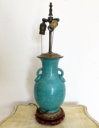 An Antique Celadon Lamp