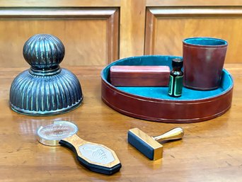 A 19th Century Inkwell And More Desktop Accessories
