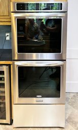 A KitchenAid Stainless Steel Double Oven Unit