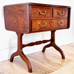 An Elegant Burl-wood Side Table, Possibly Maitland-smith