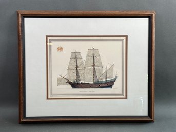 H.A. Muth, Lithograph, The Mayflower