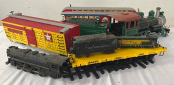 Toy Trains- Plastic And Electric With Box Of Plastic Track