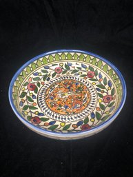 Hand Painted Jerusalem Art Pottery Platter