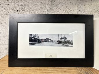 Photo Of Boston Post Road & Mamaroneck Avenue Circa 1900 In A Wooden Frame    RC/CVBC-B