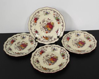 Set Of 4 English Mason Ironstone Plates