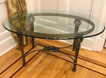 BOMBAY Glass Top Coffee Table