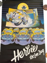 Vintage & Original Disney-Volkswagen Herbie The Love Bug Collaboration Poster