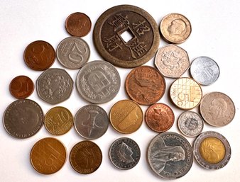 24 Vintage International Coins