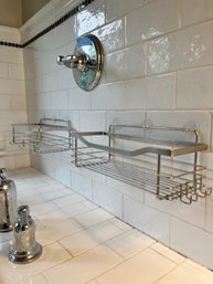 A Pair Of Wire Accessory Shower/tub Baskets