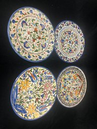 Hand Painted Jerusalem Art Pottery Plates