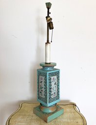 A Vintage Asian Ceramic Lamp - C. 1940's