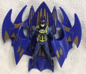 1997 Batman & Robin Deluxe Rooftop Pursuit Batman Action Figure Night Hunter Jet - K