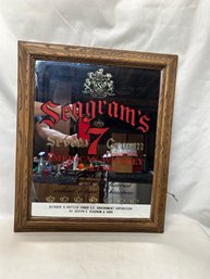 Seagrams 7 Bar Mirror No Cracks