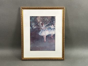 Edward Degas, Print, Two Dancers On Stage
