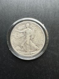 1939-D Walking Liberty Silver Half Dollar