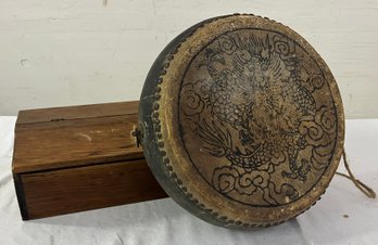 Tom-tom Drum And Antique Knife Box