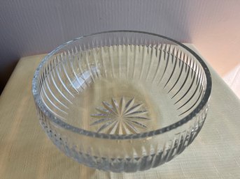 Heavy Large Cut Crystal Bowl Waterford (?)