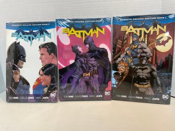 DC, Batman Rebirth Deluxe Edition 1-3 Hard Cover Set. (#101)