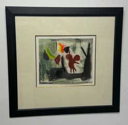 Original Robert D. Kaufman Gouache On Paper Modern Abstract