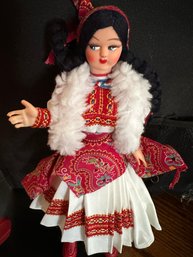 Handmade Croatian Folk Costume Doll