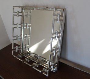 Stunning Geometric Silver Tray