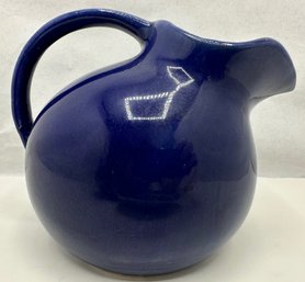 Vintage 1930s McCoy Cobalt Blue Tilt Pitcher