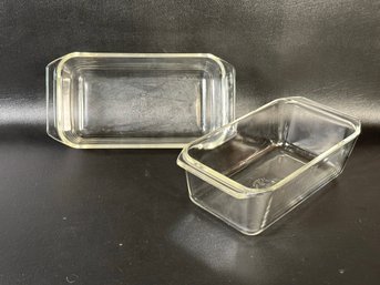 A Pair Of Vintage Pyrex Loaf Pans