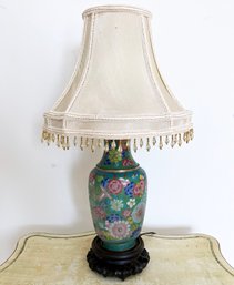 A Vintage Cloisonne Style Lamp