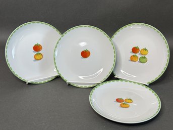 A Fun Set Of Tomato Themed Appetizer Plates