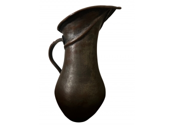 Heavy Antique Copper Pitcher