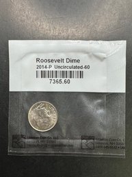 2014-P Uncirculated Roosevelt Dime In Littleton Package