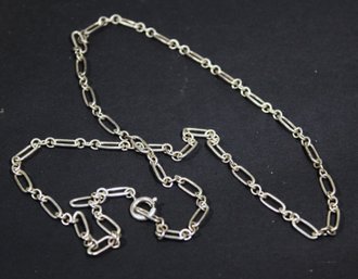 Fine Heavy Sterling Silver Link Chain Necklace 24'