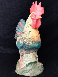 Cast Iron Rooster (Matching Hen And Chicks Separate Lot)