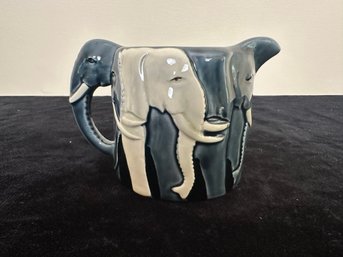 Vintage Tom Taylor Otagiri 3D Elephant Gray Ceramic Mug