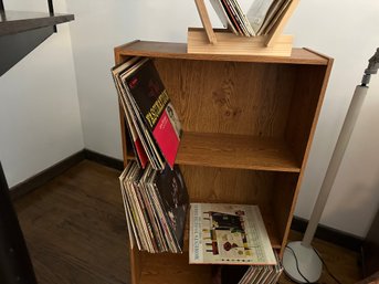 Bookshelf With Large Group Of Vinyls