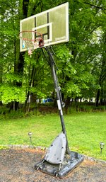 A Spalding Basketball Hoop Adjustable Height