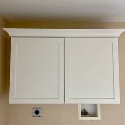A Laundry Room Upper Wood Cabinet