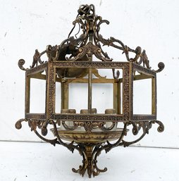 An Antique French Bronze Chandelier