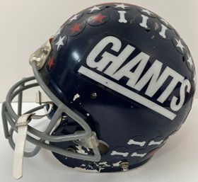 New York Giants Youth Student Football Helmet - Schutt AiR Brand - Decals: Bones Skulls Crossbones Axes Stars
