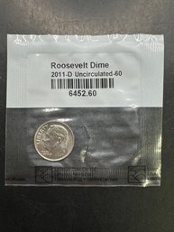 2011-D Uncirculated Roosevelt Dime In Littleton Package