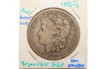 1885-S Morgan Silver Dollar