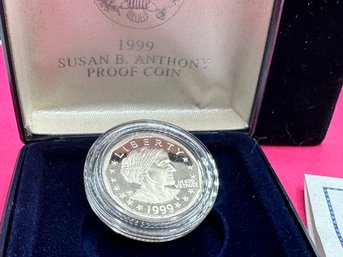 Susan B Anthony 1999 Proof Dollar Coin