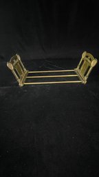 Vintage Brass Book Rack