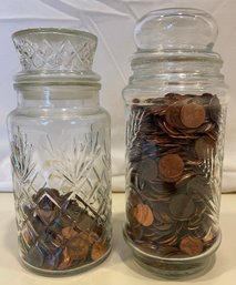 Two Jars With Pennies